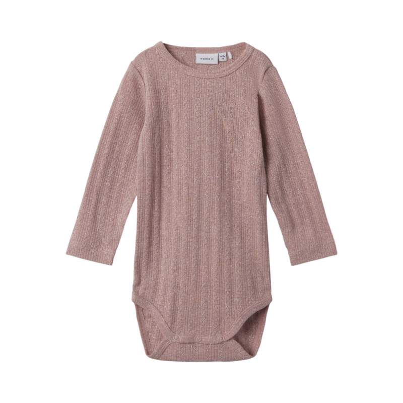 Glimmer Langærmet Body Ohusa Deauville Mauve fra Name It