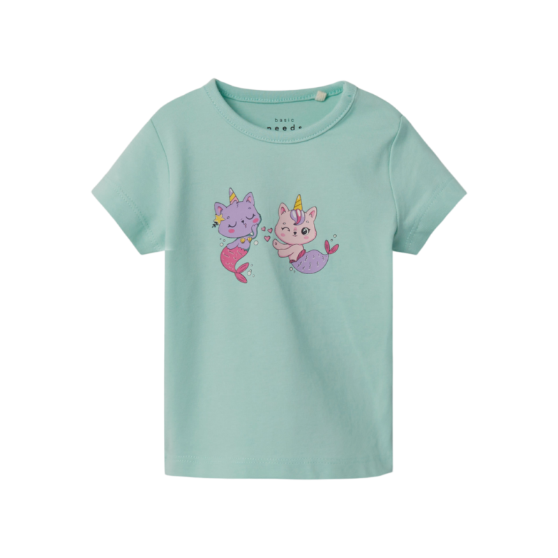 Sød T-shirt med havfrue katte fra Name It