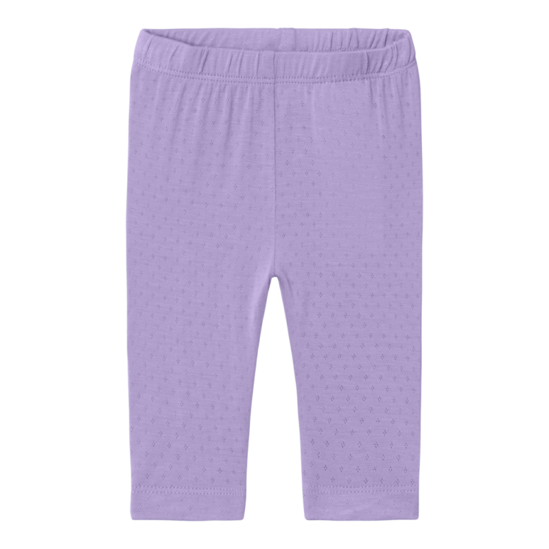 Leggings Husia Purple Rose - Bløde og Fine til Piger