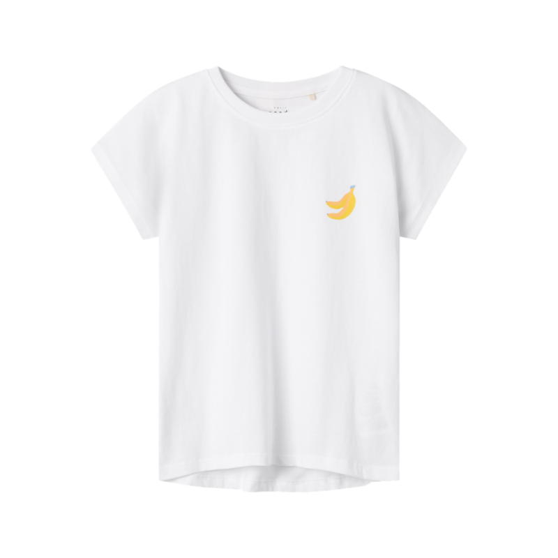 Sød hvid T-shirt med bananprint fra Name It