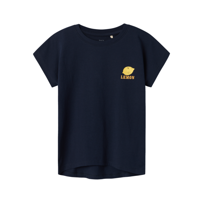 Sød kortærmet T-shirt Varutti i mørk safir fra Name It