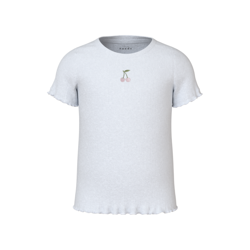 T-Shirt Vivemma i Lys Hvid fra Name It - Pige T-Shirt