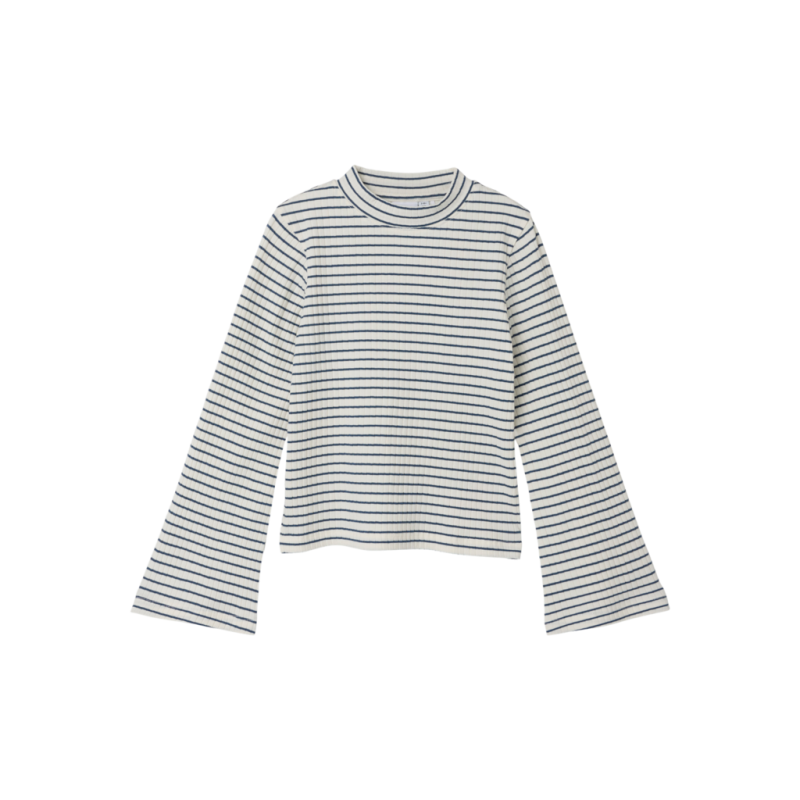 Langærmet Bluse Kalone i Mørk Denim - Fantastisk Tilbud!
