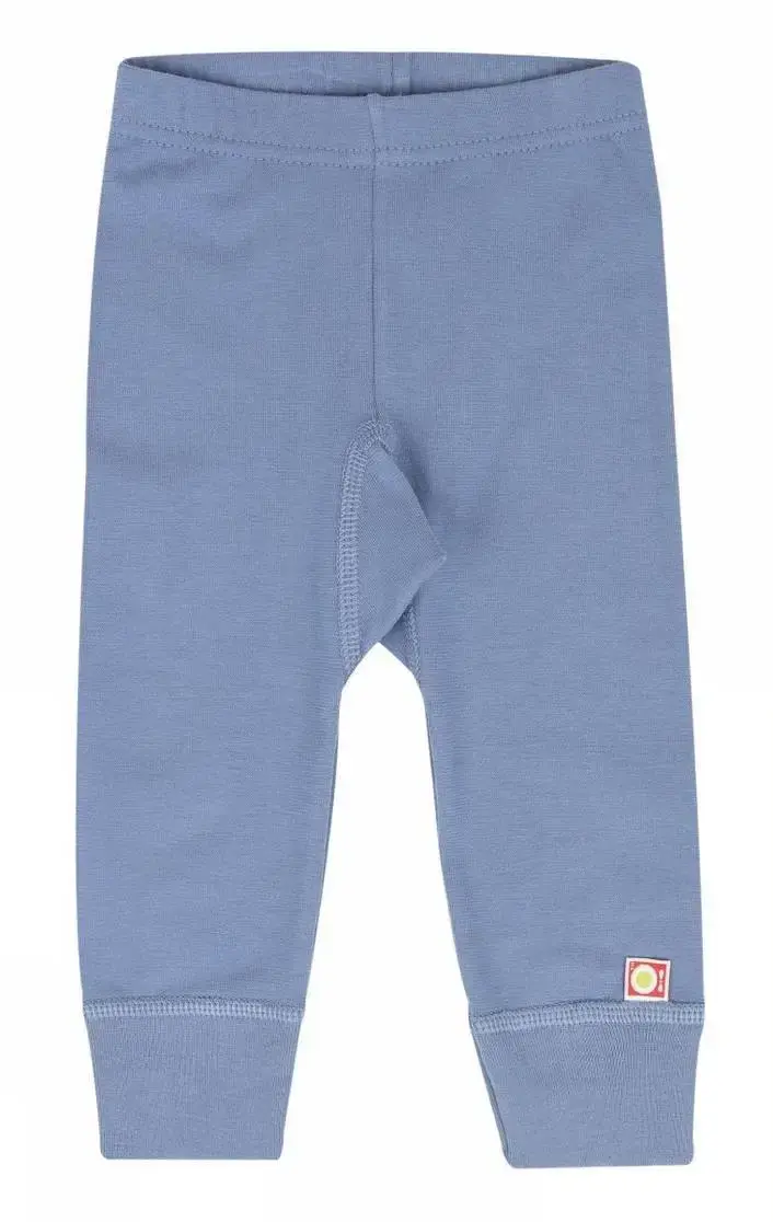 Leggings i Støvet Blå Bomuld fra Katvig - Pastel Serie