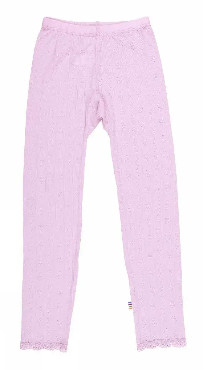 Bløde lyserøde uld-silke leggings fra Joha - komfortabel stil