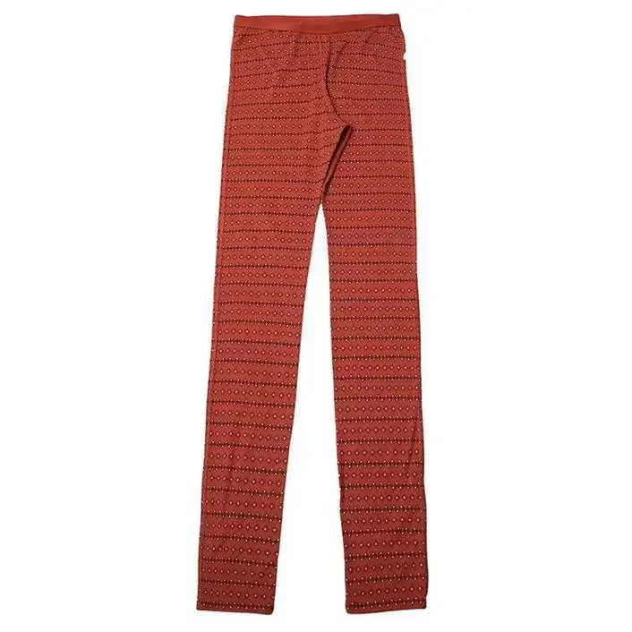 Chilirøde Uld Leggings med Mønster fra Joha - Fantastisk Tilbud!