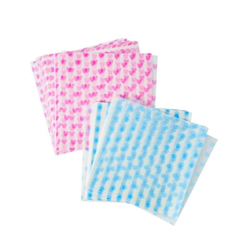 50 Stk. Pink Sandwichpapir med Hjerter fra Rice