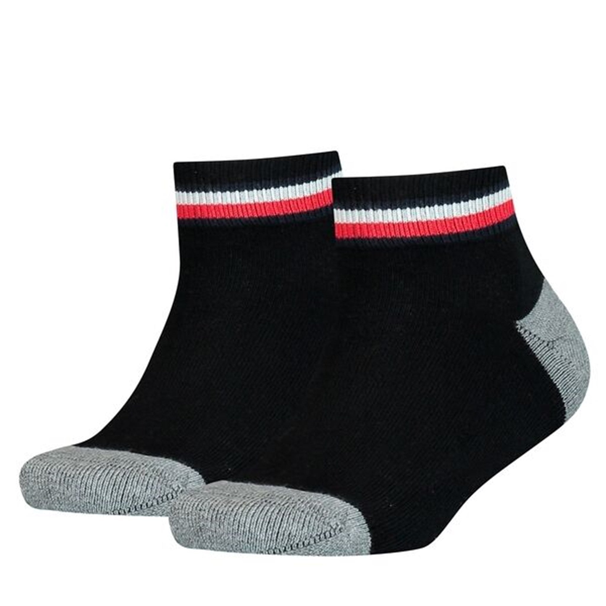 2 Pak Tommy Hilfiger Sports Strømper i Sort - Kvalitet!