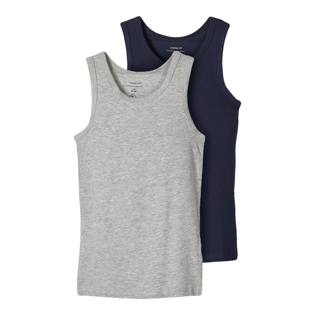 2 Pak Tanktop Grå Blå Mix fra Name It