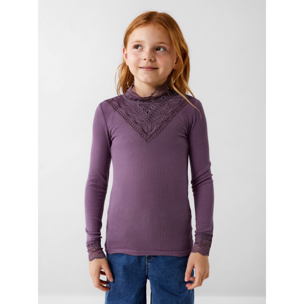 Blonde Krave Bluse Nuri Arctic Dusk fra Name It