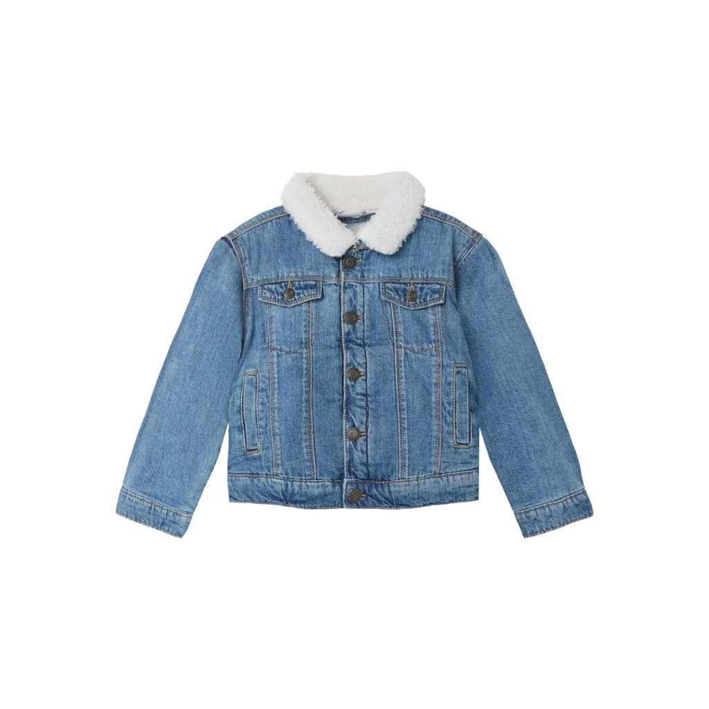Teddy Denimjakke Jack Medium Blue fra Name It