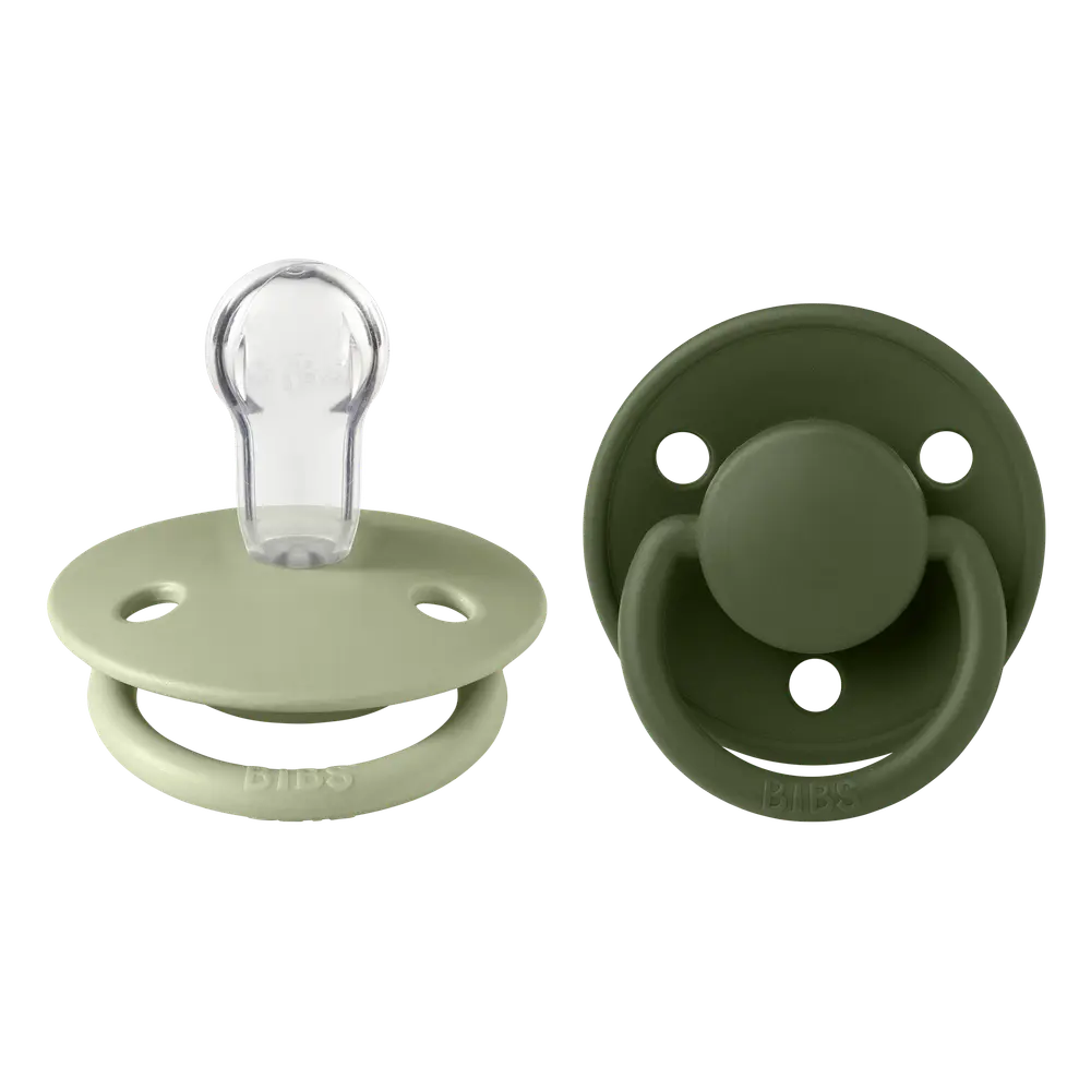 2 Pk. De Lux Sut Silicone Onesize   Sage Hunter Green fra Bibs