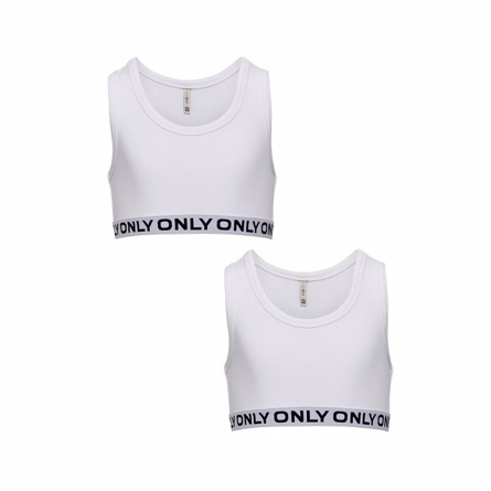 2 Pak Sports Top Hvid fra Only Kids