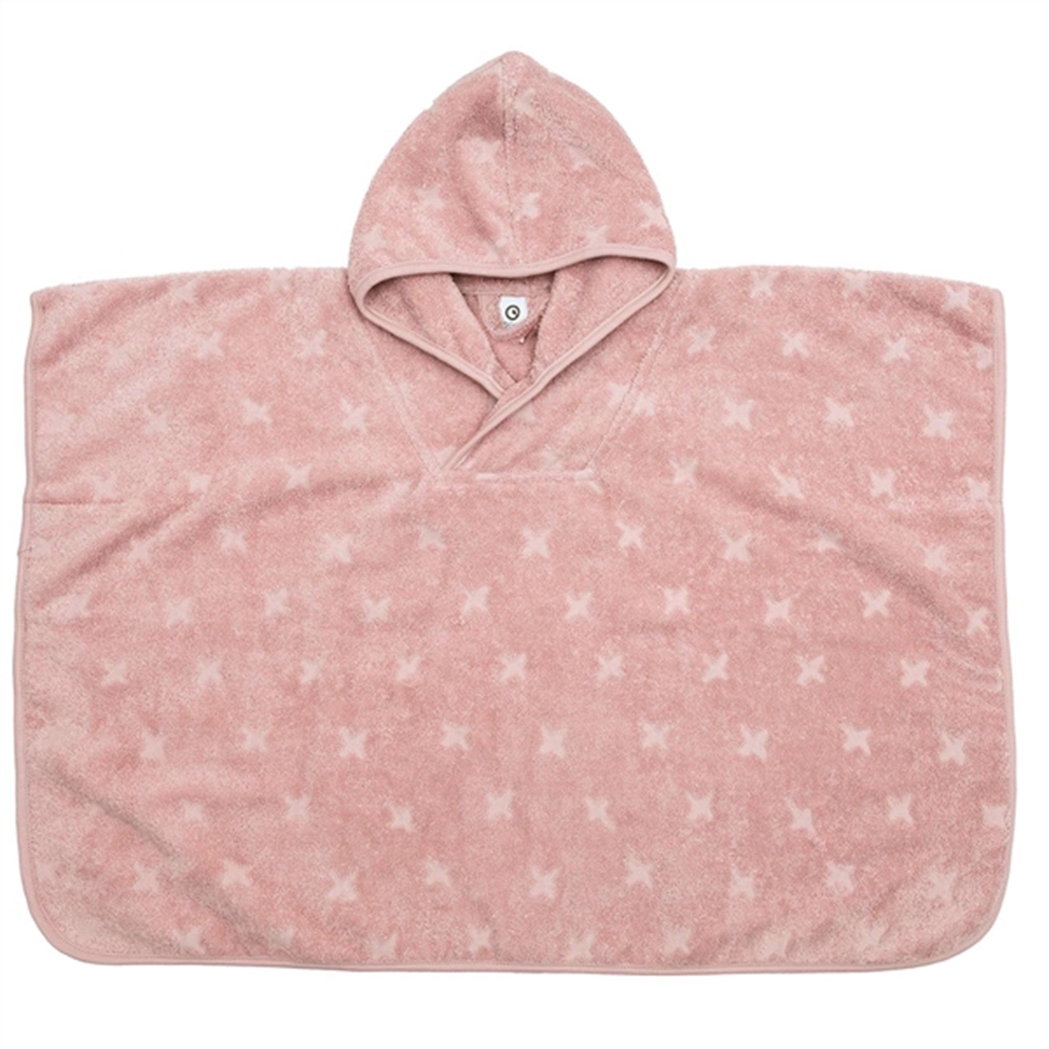 Håndklædeponcho i Rose Sugar - 100% Økologisk Bomuld