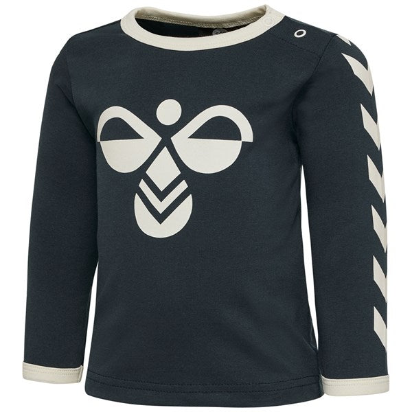 Blå Flipper T-shirt med lange ærmer fra Hummel