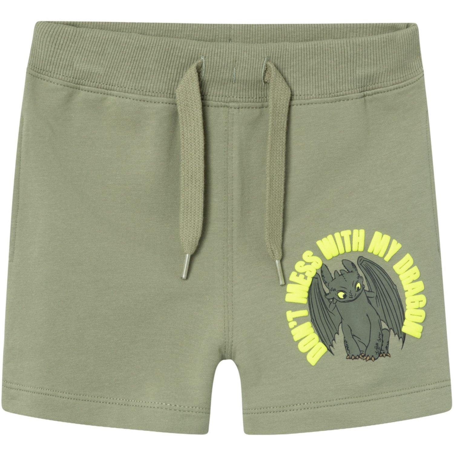 Abil Dragon Lange Sweat Shorts i Olivengrøn fra Name It