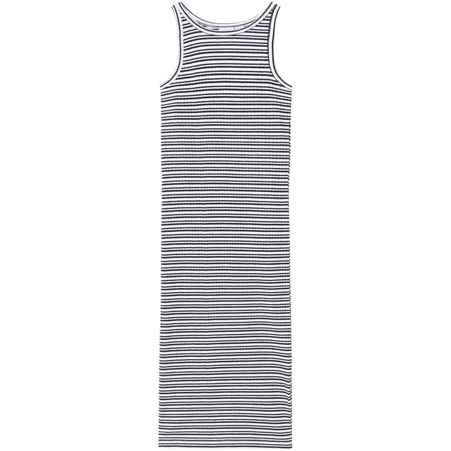 Lys Hvid Black Hobine Maxi Tank Kjole til Sommeren
