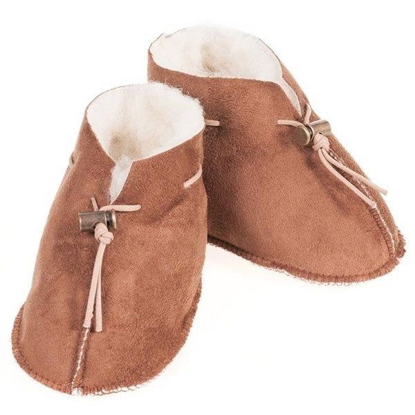 Baby Hjemmesko Emo Velours Mørkebrun 0-6 Mdr.