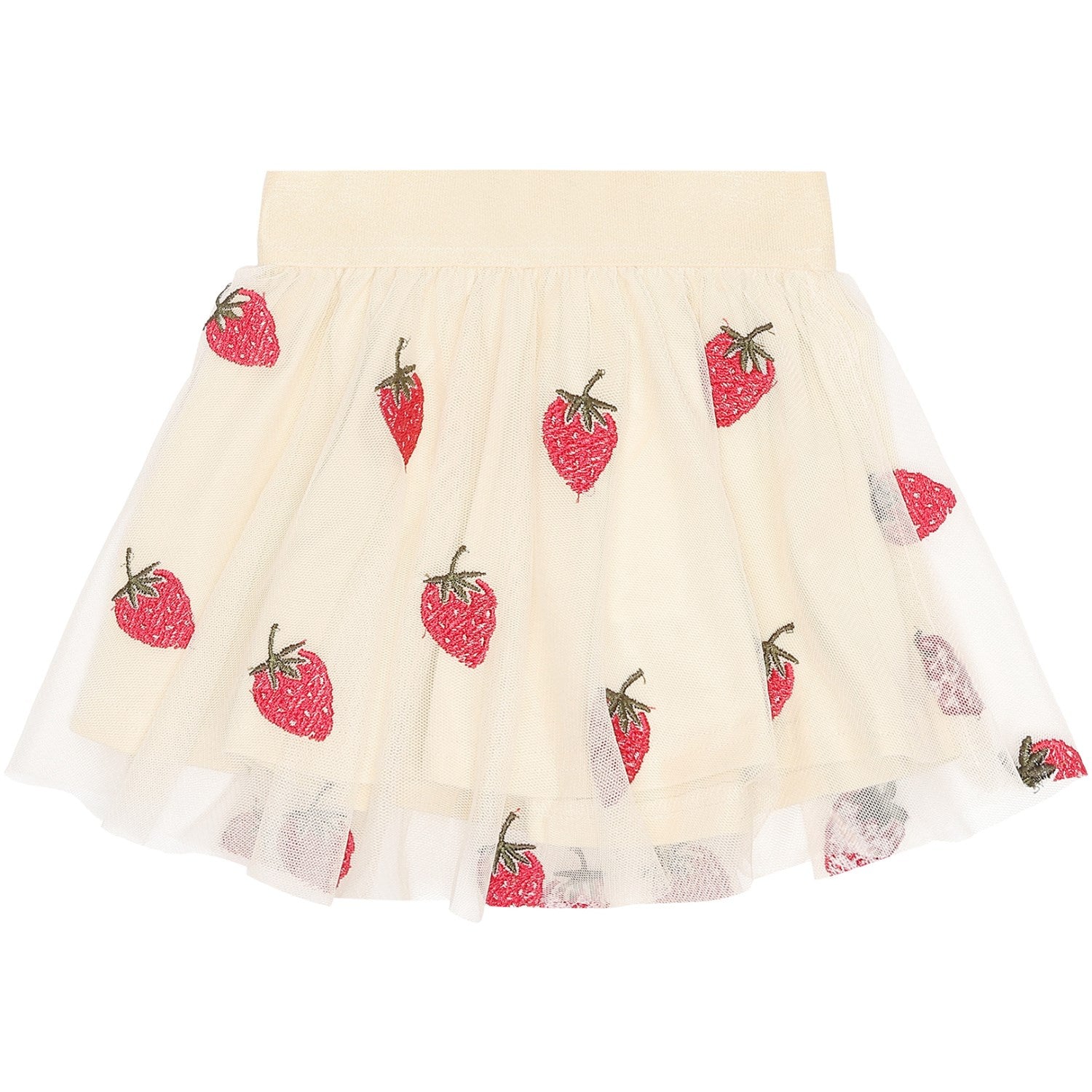 Angora Big Strawberry Aop Loannah Nederdel   Str. 80 fra The New Siblings