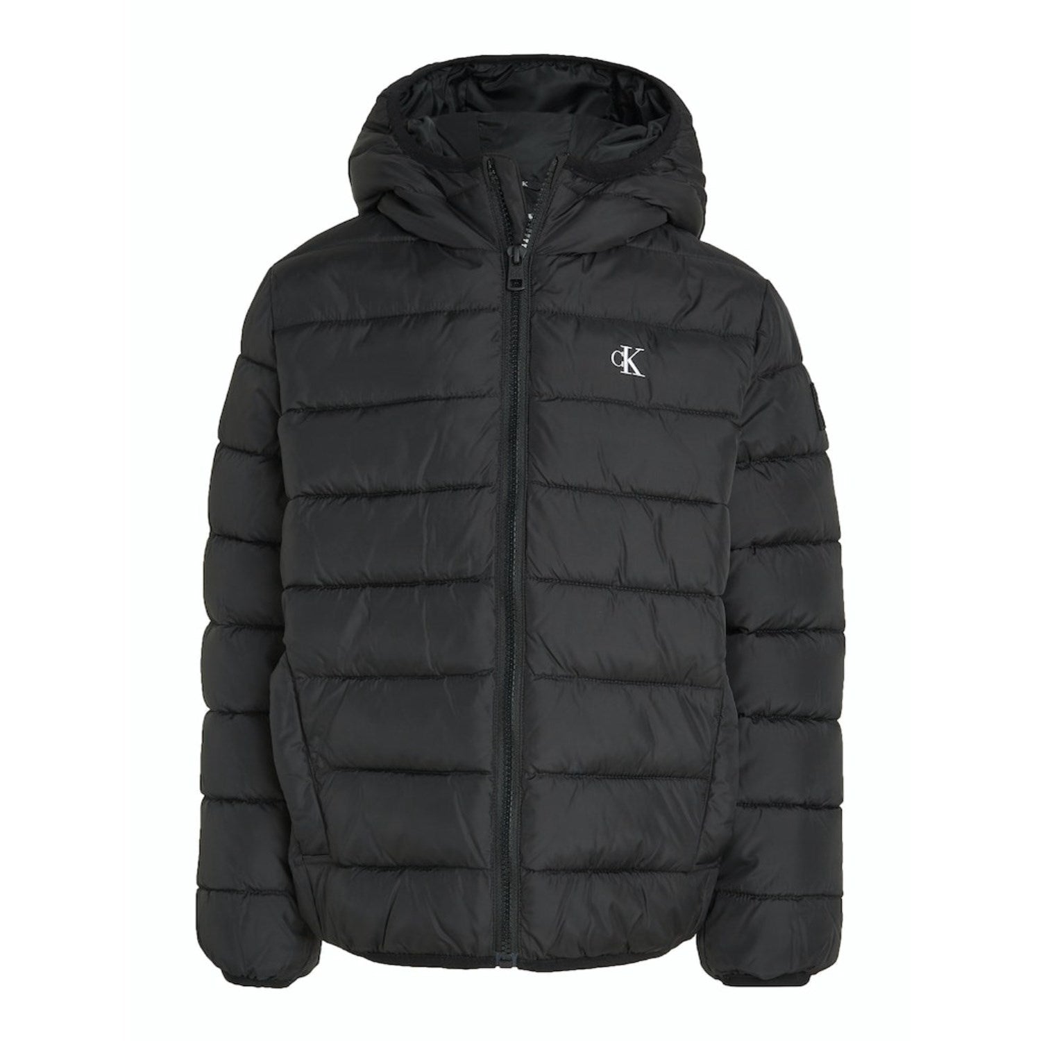 Ck Black Inst. Logo Let Polstret Jakke fra Calvin Klein