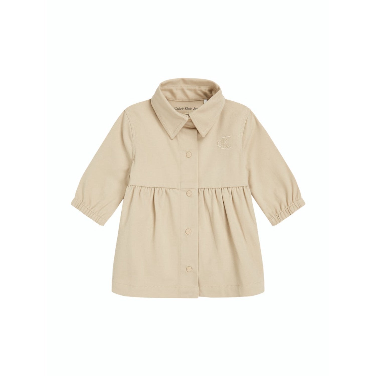 Pale Khaki Utility Woven Skjortekjole fra Calvin Klein