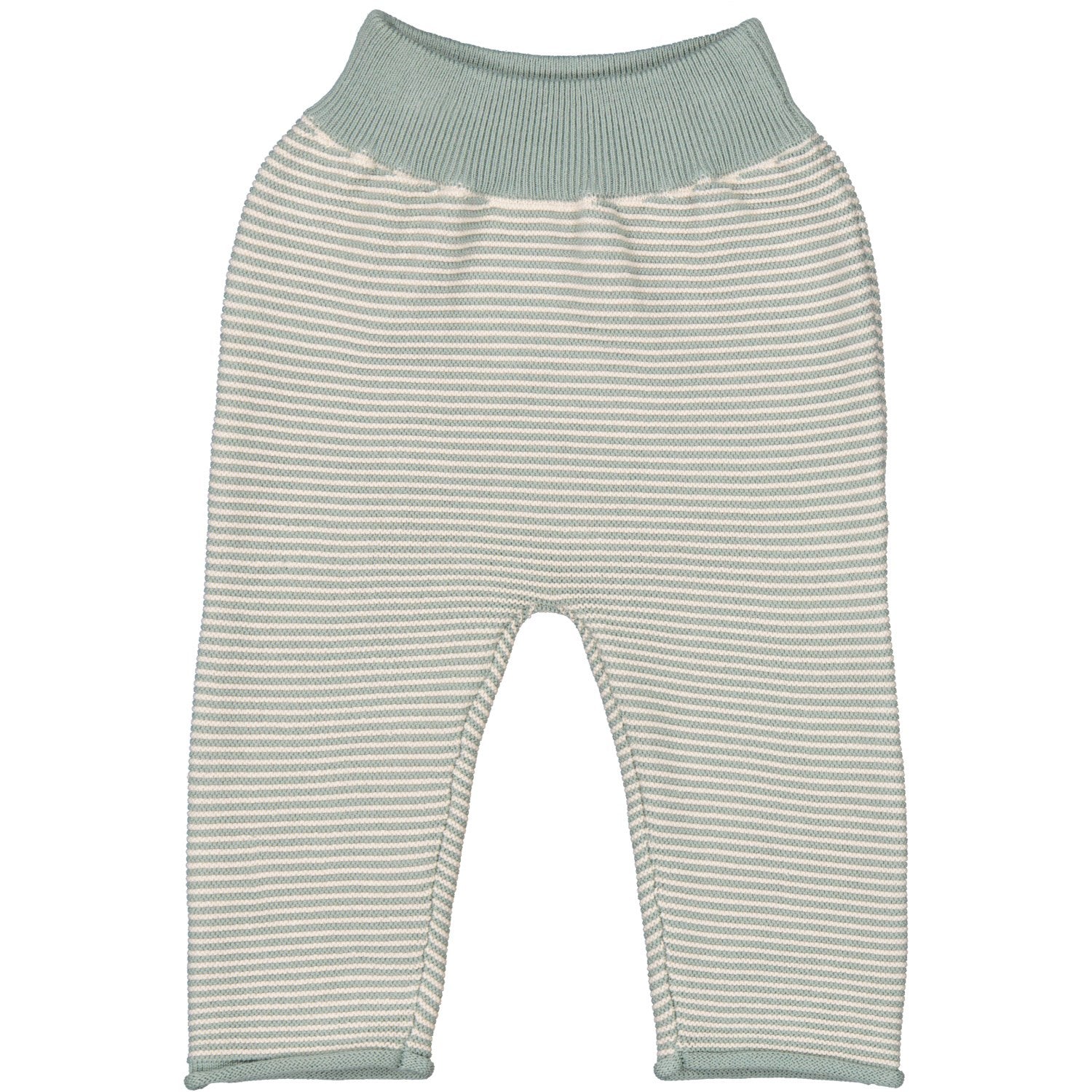 Nyfødt Modal Mix Dusty Jade Stripe Pira Bukser - Komfortabel Stil