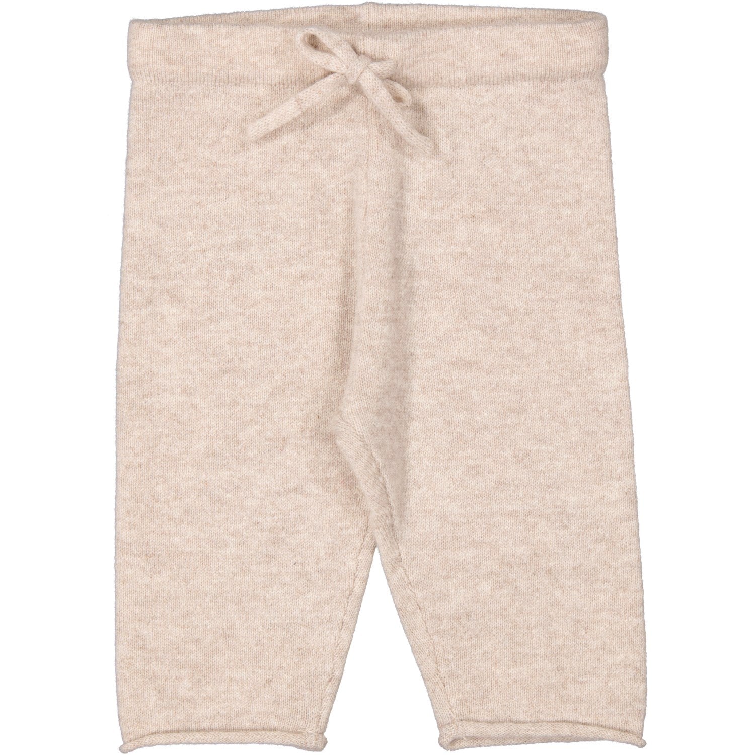 Cashmere Powy Strikbukser i Sand Melange til Babyer