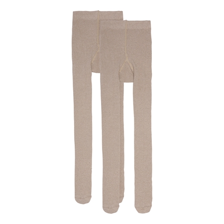 2 Pak Strømpebukser Beige fra Birkholm