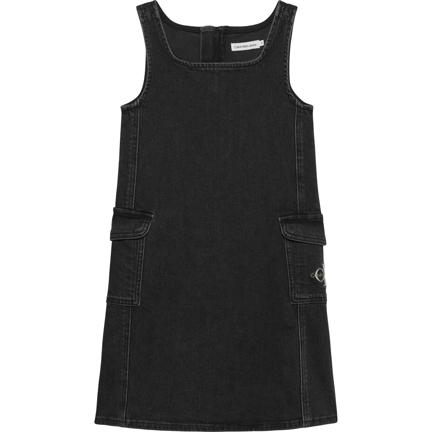 Charcoal Grey Denim Kjole fra Calvin Klein - Udsalg!