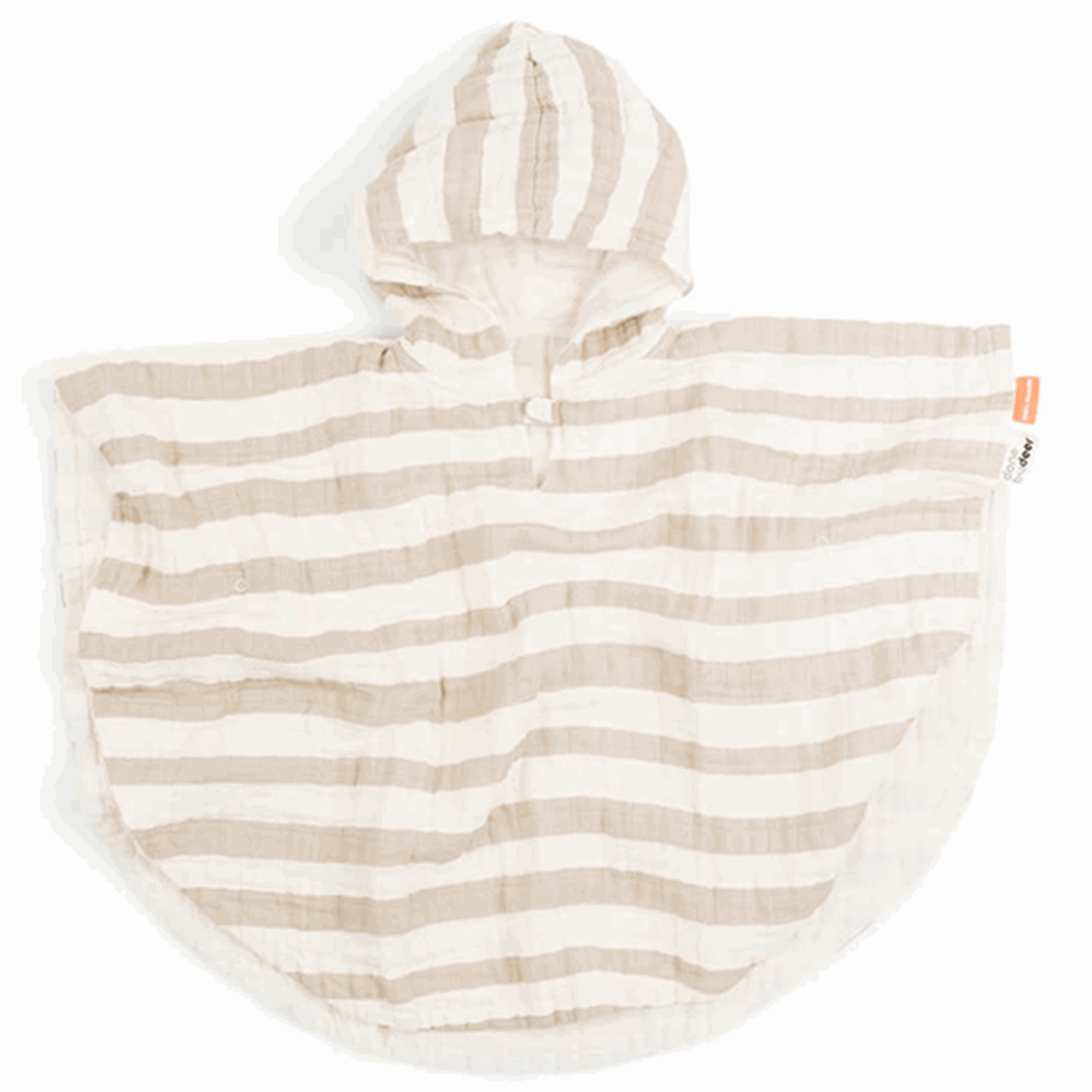 Done By Deer Badeponcho i GOTS Økologisk Sandstriber