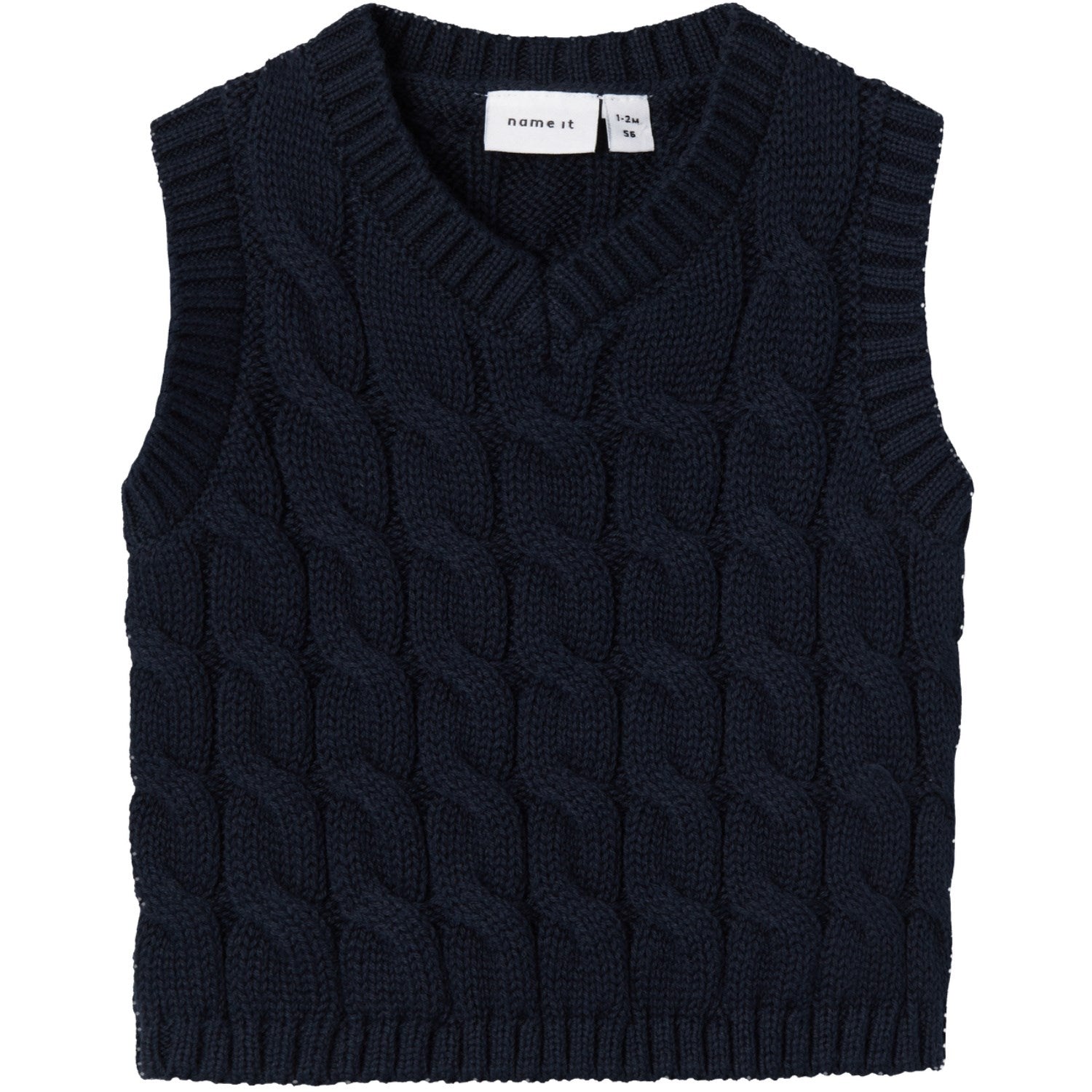 Mørk Safir Remon Strikket Vest til Børn fra Name It