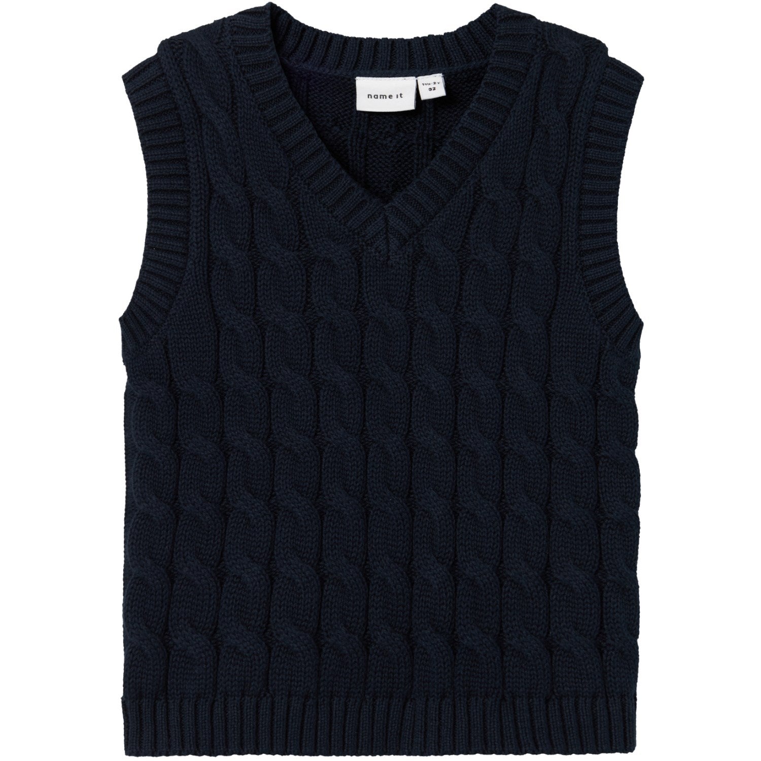 Mørk Safir Remon Strik Vest til Børn fra Name It