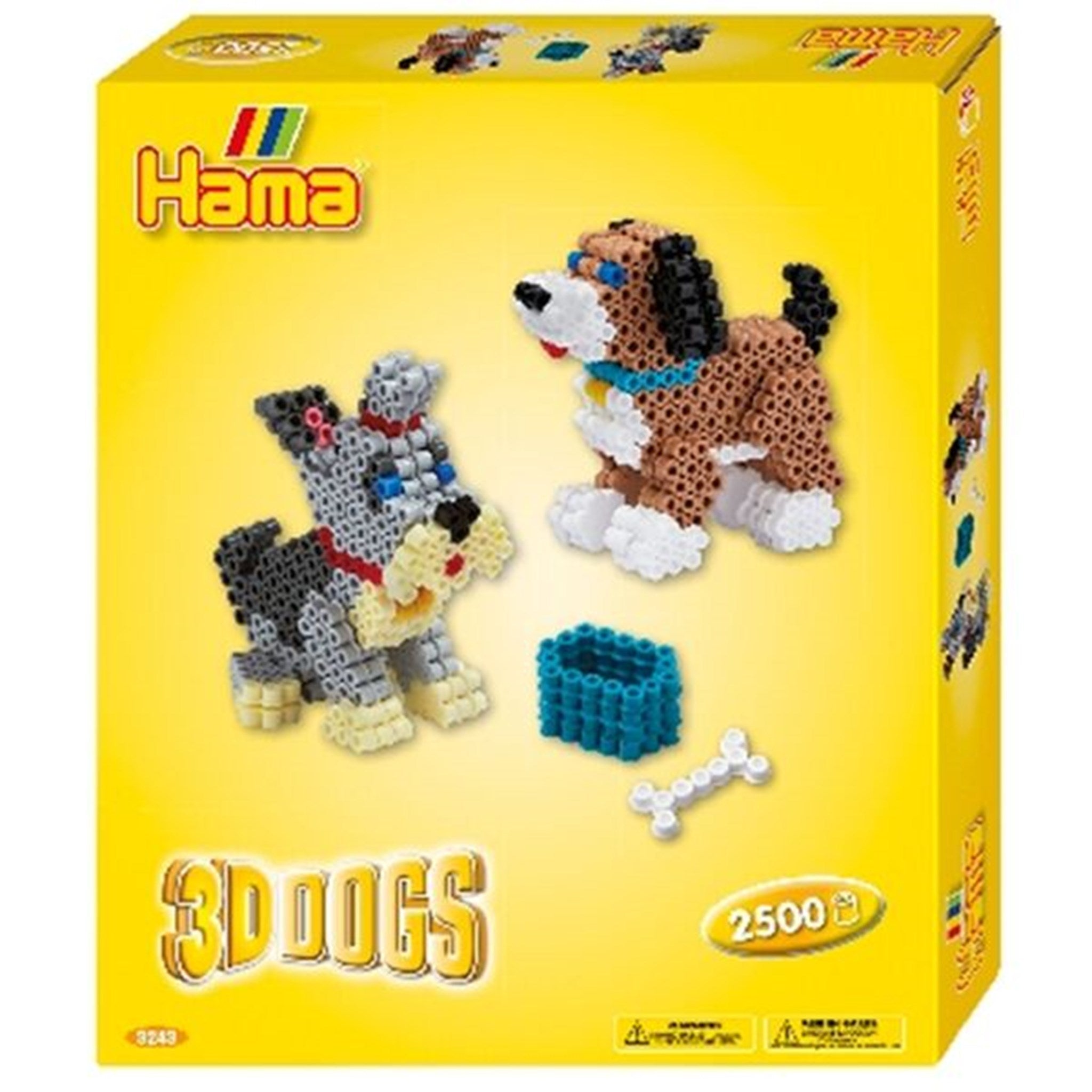3D Hunde Midi Gaveæske fra Hama - Kreativ Leg med Perler