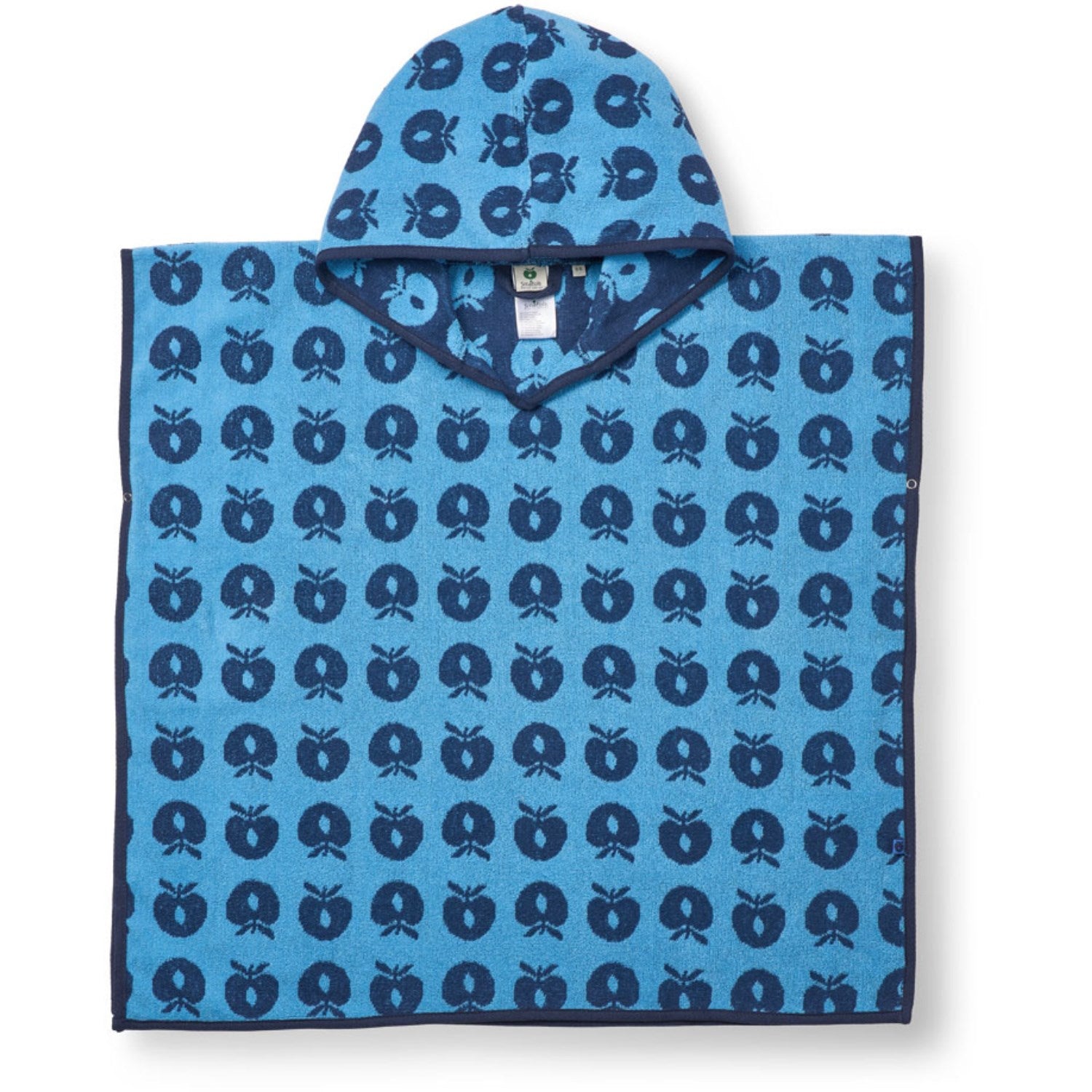 Blue Grotto Badeponcho til Børn med Æbler - Økologisk Komfort