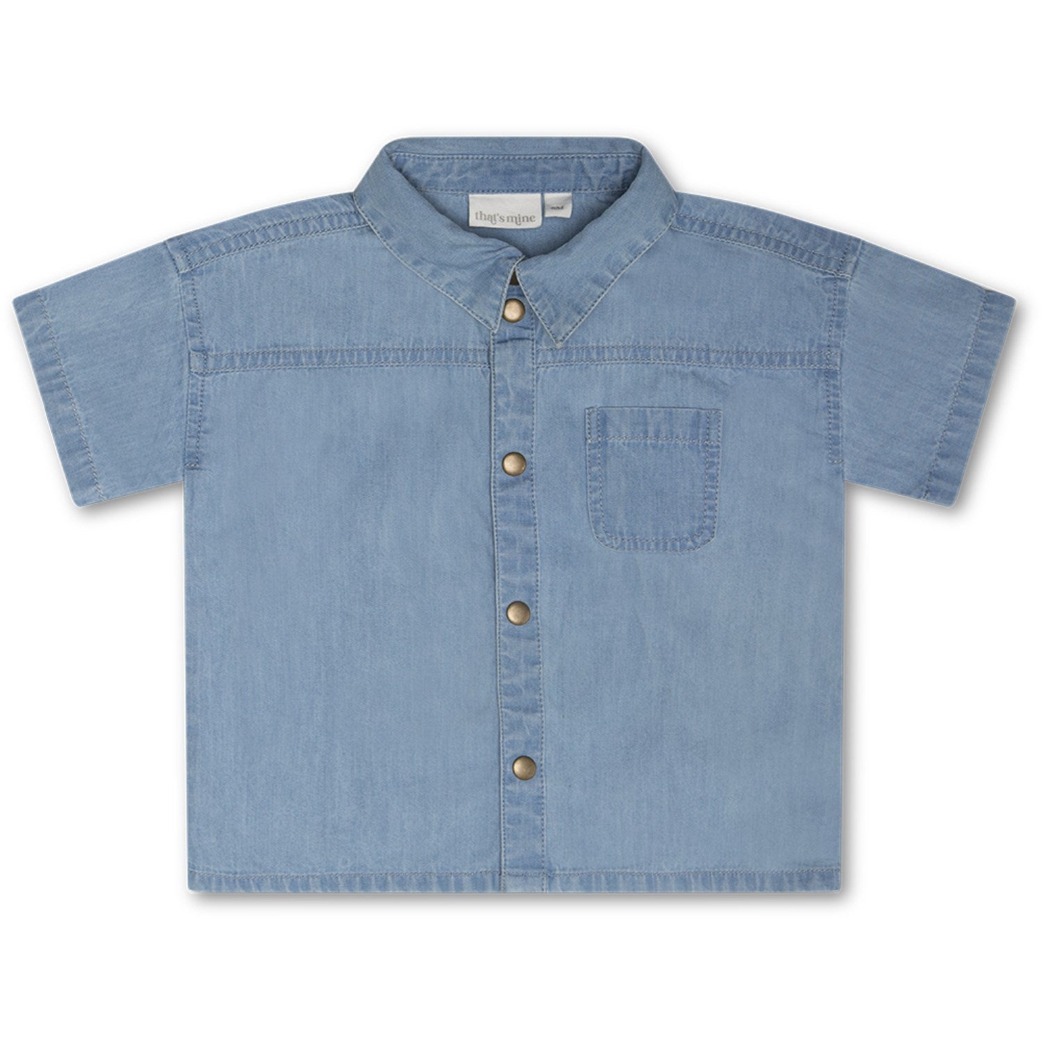 Blue Silas Skjorte   Str. 6 Mdr 68 fra That's Mine