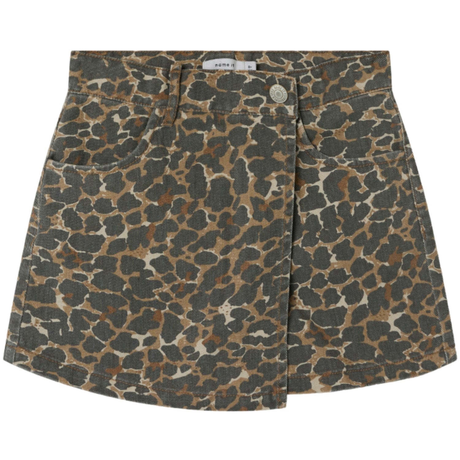 Affogat Leo Washed Down Leo Twill Skort   Str. 122 fra Name It