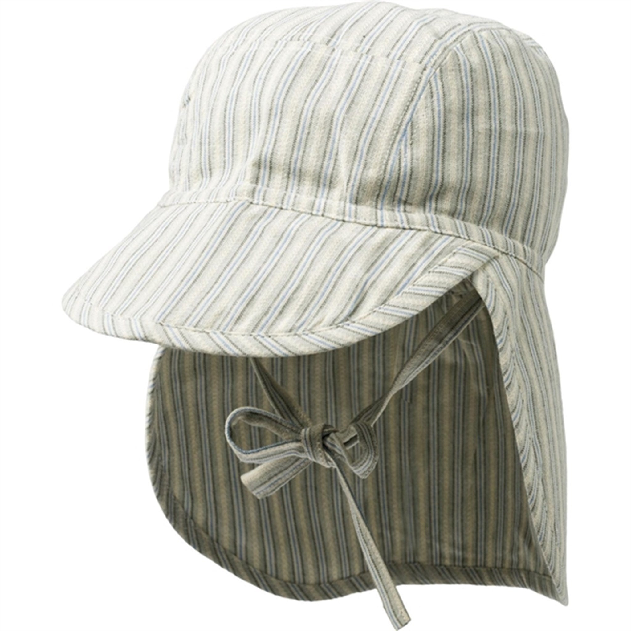 Aquablue Stripe Solhat Albert - Økologisk fra Wheat