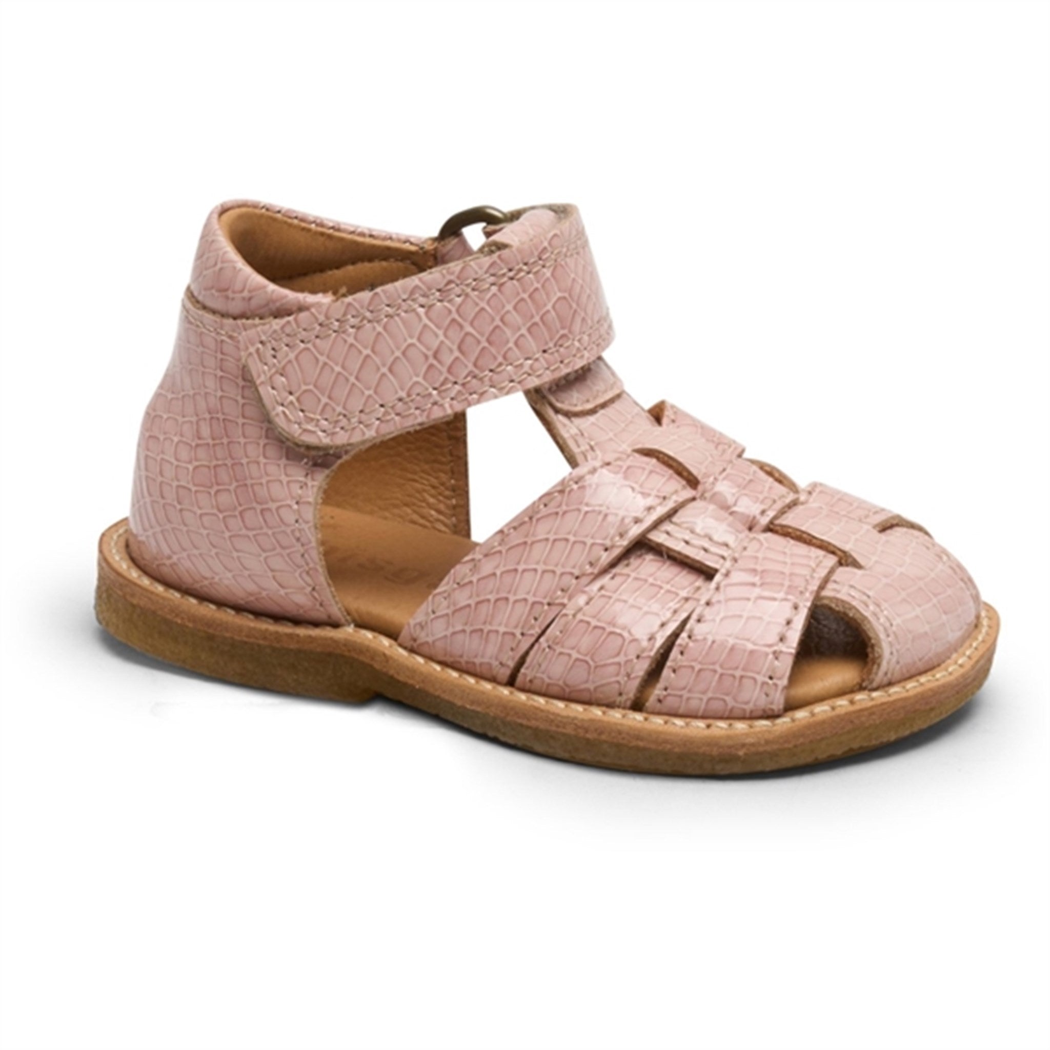 Ami Sandal i Rose Croco – Håndlavet Kvalitet fra Bisgaard