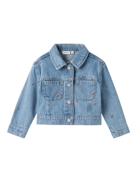 Kirsebær Denimjakke Piper Light Blue Denim fra Name It
