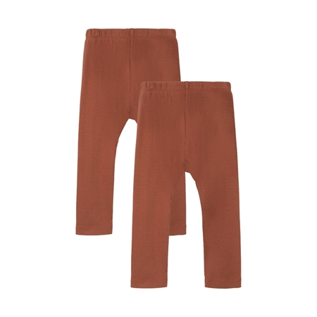 2 Pak Leggings Gago Baked Clay fra Lil Atelier