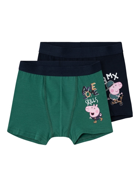 2 Pak Gustav Gris Boxershorts Jetsu Dark Sapphire fra Name It