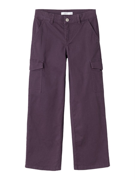 Brede Cargobukser Rose Plum Perfect fra Name It