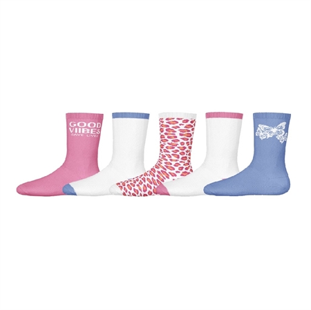 5 Pak Strømper Pink Frosting fra Name It