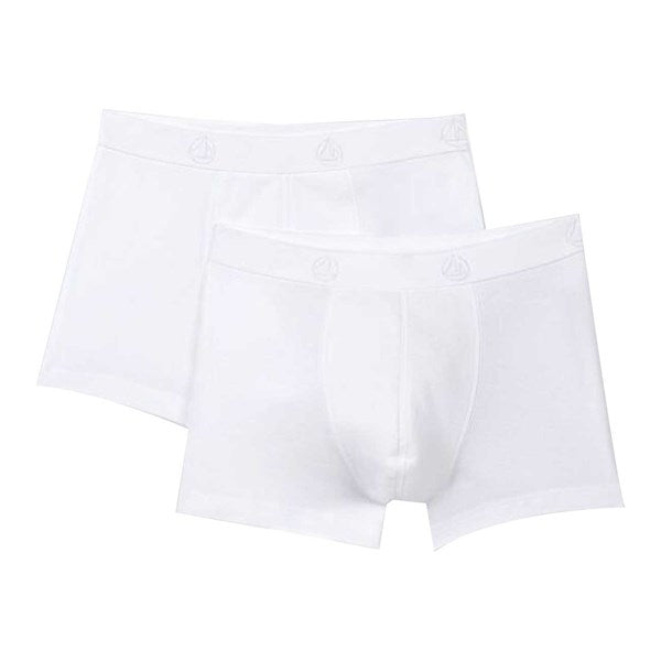 2-Pak Boxershorts i Hvid til Dreng - Kvalitet fra Petit Bateau