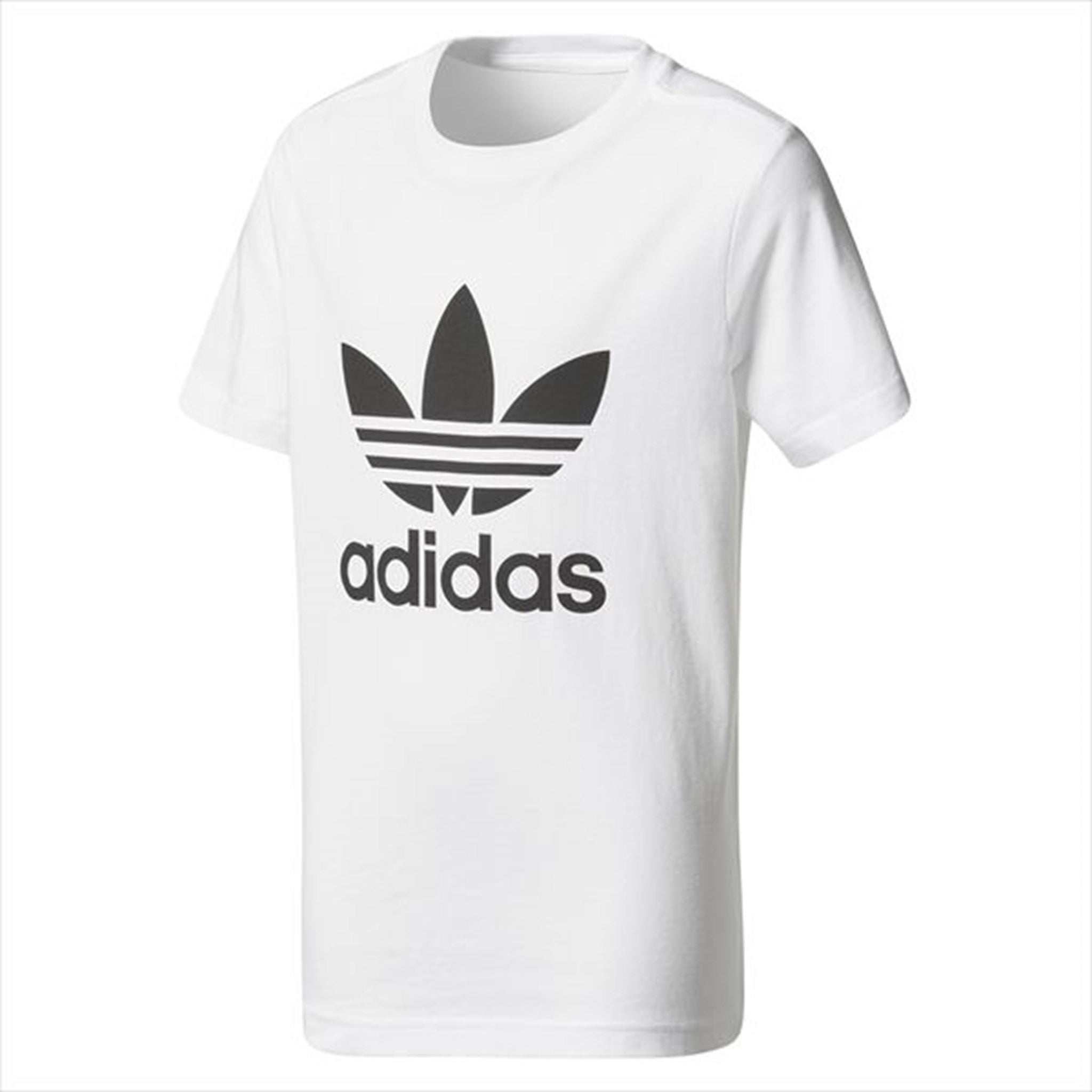 Adidas Originals Trefoil T-shirt i hvid med sort print