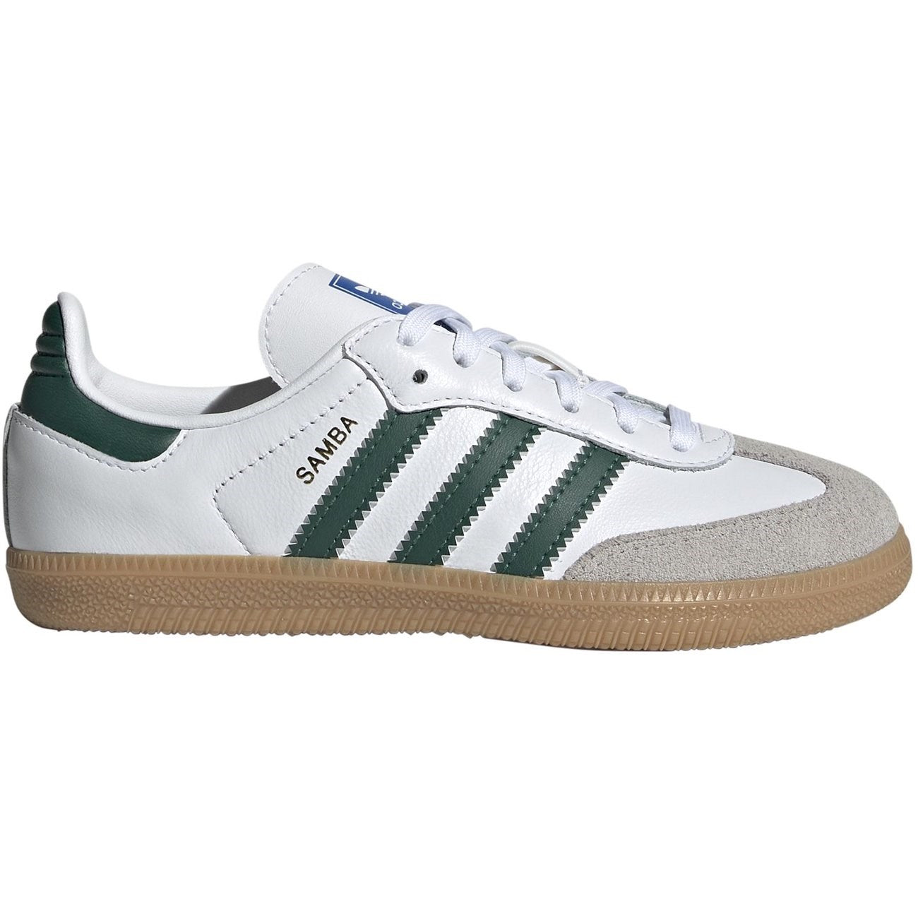 Adidas Samba C Sneakers i Cloud White og Collegiate Green