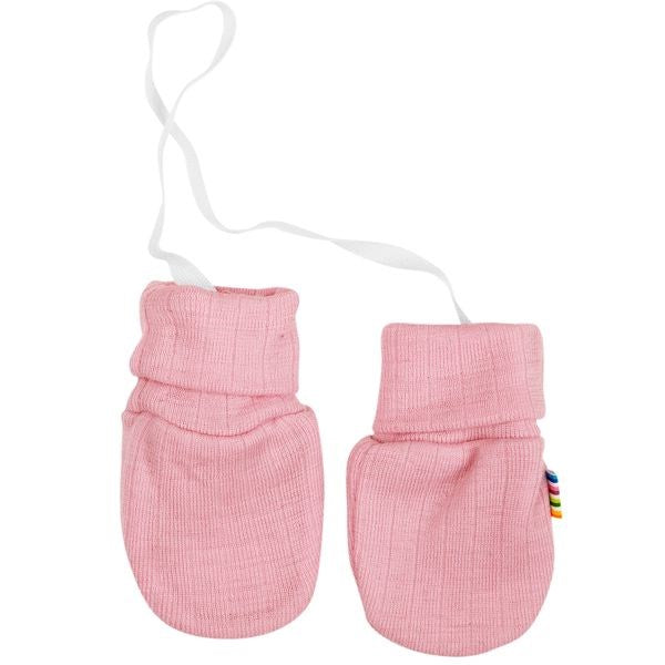 Uld Rib Vanter i Old Rose - 100% Merino Uld