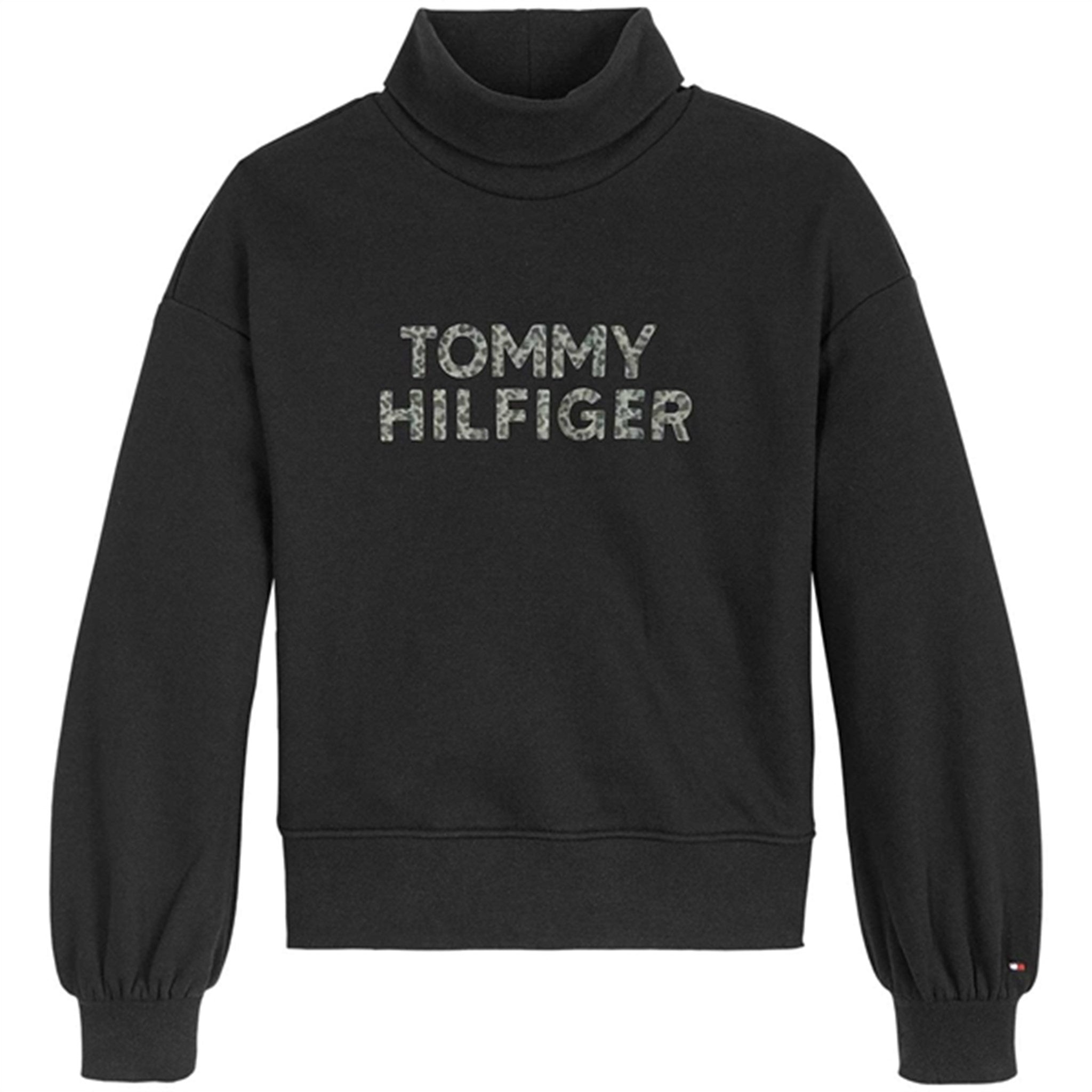 Sort Rullekrave Sweatshirt fra Tommy Hilfiger - Pige