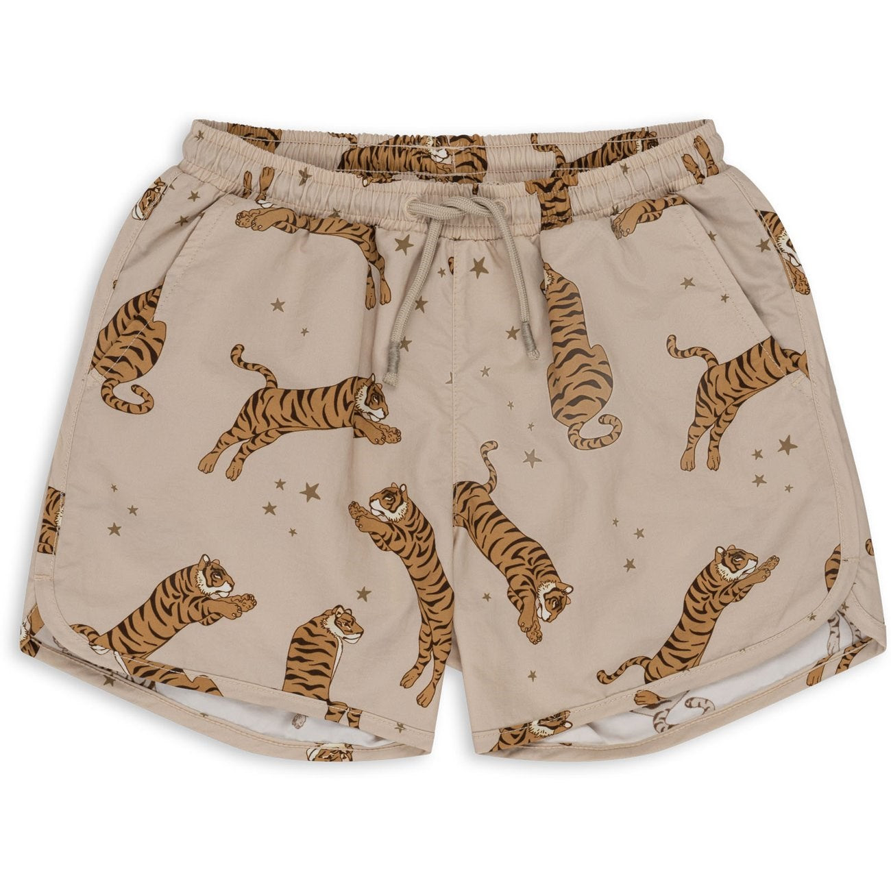 Asnou Badeshorts med Tigerprint - 100% Nylon
