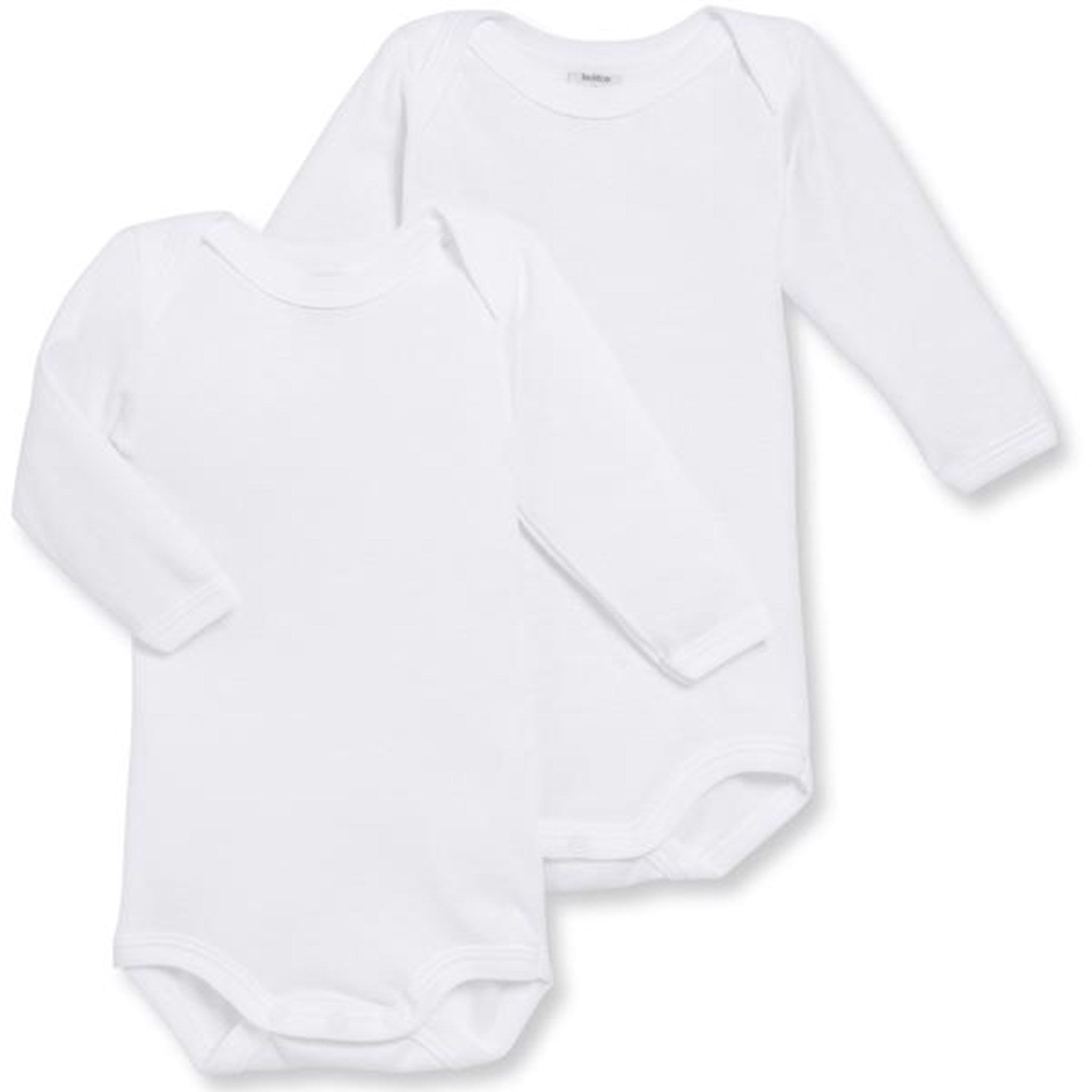 2-pak Hvide Langærmede Bodystockings fra Petit Bateau
